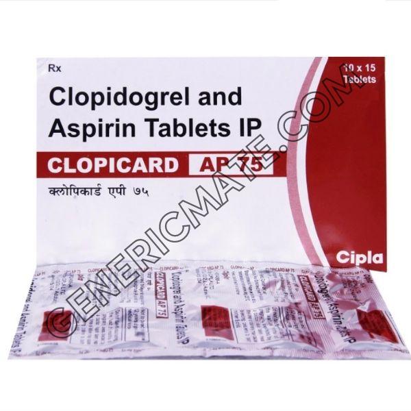 Clopicard AP 75 (Aspirin + Clopidogrel) Clopicard AP 75