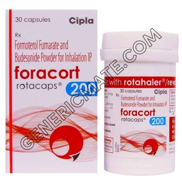 Foracort Rotacaps 200Mcg (Budesonide / Formoterol) Foracort Rotacaps 200Mcg