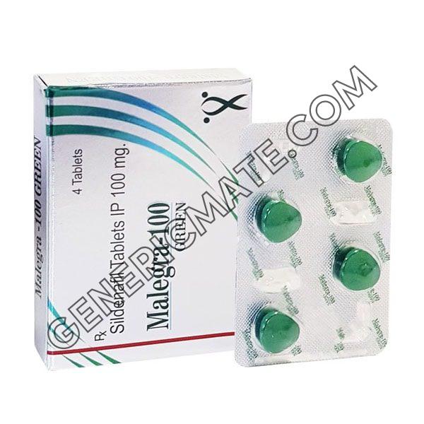 Malegra Green 100mg (Sildenafil Citrate) Malegra Green 100mg