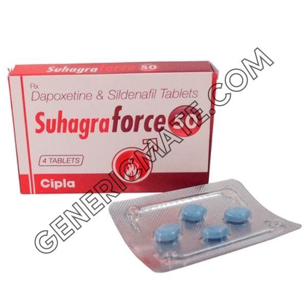 Suhagra Force 50mg (Sildenafil Citrate/Depoxetine) Suhagra Force 50mg