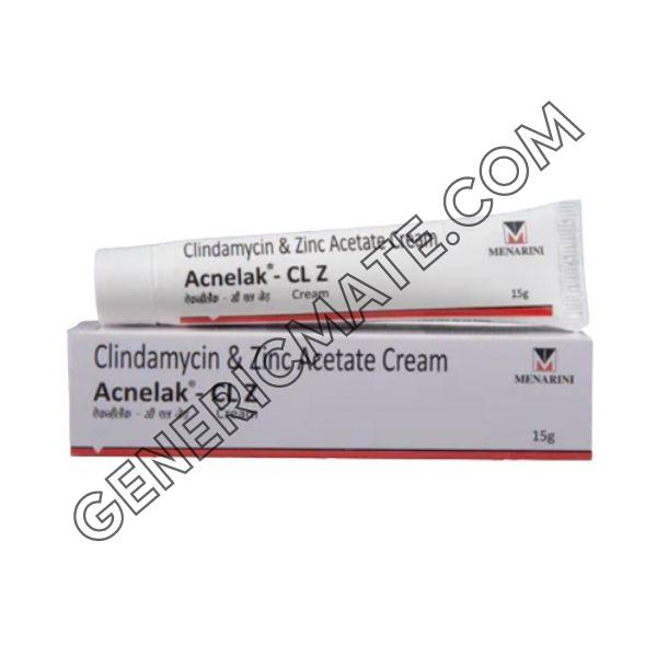 Acnelak-CLZ Cream (Clindamycin/Zinc acetate ) - 15gm Acnelak-CLZ Cream