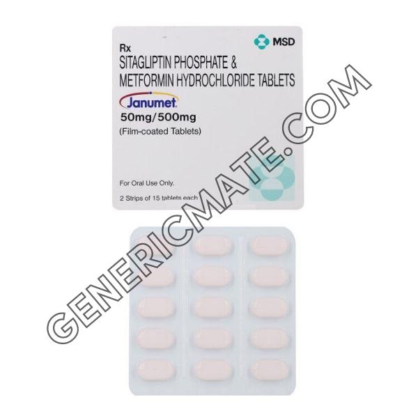Janumet (Sitagliptin 50mg/Metformin 500mg) Janumet 500mg