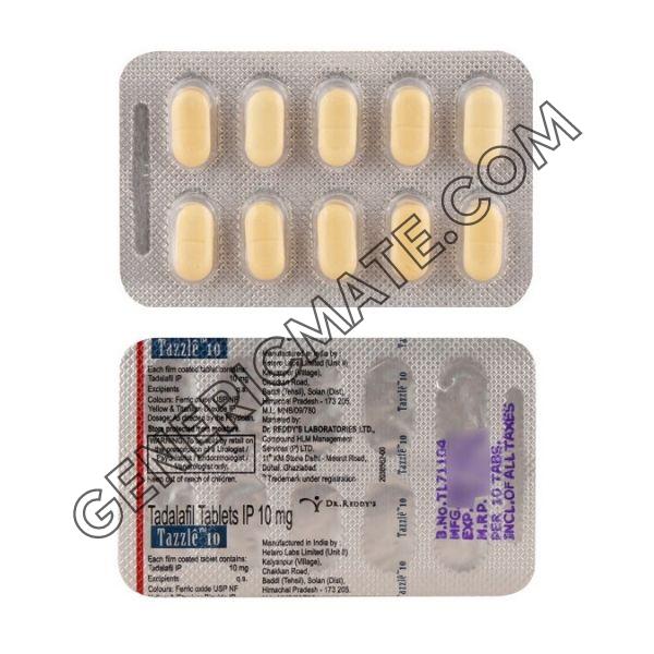 Tazzle 10Mg (Tadalafil) Tazzle 10Mg